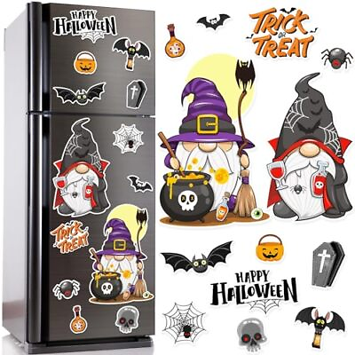 Halloween Gnome Fridge Magnets 13pc DIY Kids Kitchen Decorations $14.09