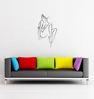 #ad Wall Stickers Woman Female Girl Abstract Decor for Living Room z1305 $29.99