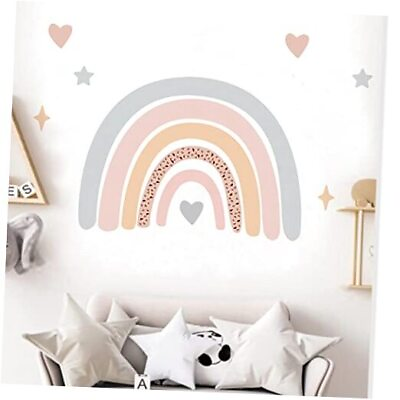 #ad Rainbow Wall Sticker Stickers Easy Peel and Stick Wall Nursery Bedroom Wall J21 $22.84