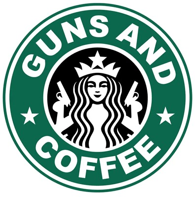 #ad Guns And Coffee 3quot;x3quot; Vinyl Sticker Decal Waterproof Made In Mississippi $1.25