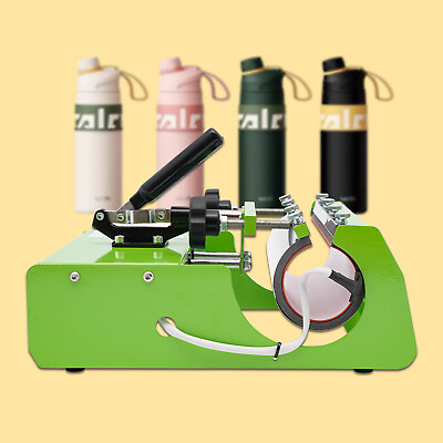 #ad 10 30OZ DIY Tumbler Heat Press Machine Mug Press Heat Machine Set 110V Green $188.53