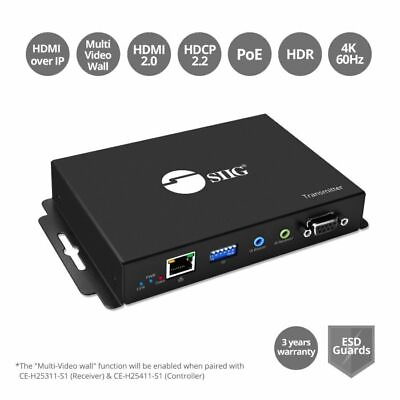 #ad #ad SIIG HDMI 2.0 Video Wall Over IP Multicast System Receiver CE H25311 S1 $409.19