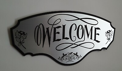 #ad WELCOME Sign 4.5quot;x 9quot; Indoor Outdoor Engraved Signs Home Decor Wall Art Signs $11.99