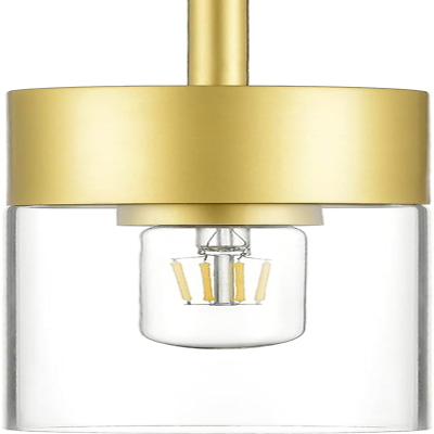 #ad Hartland Modern Brass Gold Pendant Light Fixtures over Kitchen Island Sink Lig $64.99