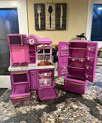 #ad #ad Our Generation Purple Kitchen For 18#x27; Dolls with Refrigerator and Accessories $55.00