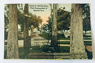 #ad #ad Grave of Sancho Pablo First Commandant of Spanish Fort Vintage Postcard $3.99
