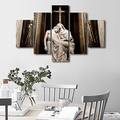 #ad Large Wall Art for Living Room Saint Mary with Jesus Canvas Art Wall Decor Ch... $140.18