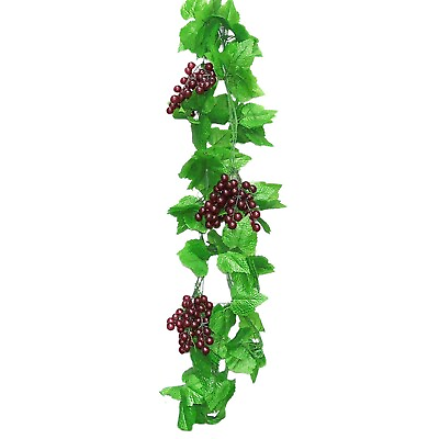 #ad Elegant and Timeless Plastic Grapevines with Grapes for Home Decoration $19.82