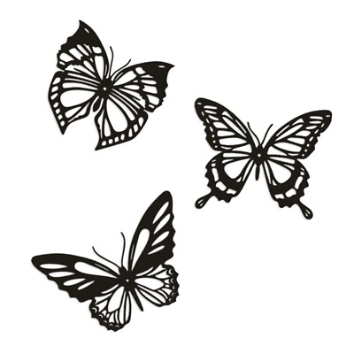 #ad #ad 3Pcs Butterfly Metal Wall Decor Metal Wall Hanging Decor5397 C $20.68
