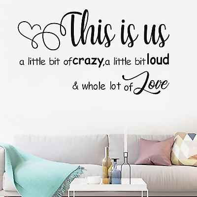 #ad Wall Stickers Wall Decorations for Living Room Family Inspirational Quote De... $16.99