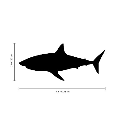 #ad #ad Set of 21 Vinyl Wall Art Decals Shark Patterns 3quot; x 7quot; Each Cool Adhesive $17.24
