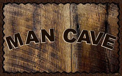 #ad Man Cave WALL DECORRUSTICCOUNTRYPRIMITIVEHARD WOOD SIGN PLAQUE $14.99