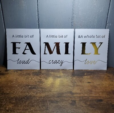 #ad FAMILY Canvas Picture Letters Writing Poster Love Quotes Home Decor Wall Art $24.99