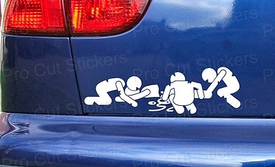 #ad Zombies Eating Novelty Funny Walking Dead Car Bumper Wall Art Stickers Decals $15.07