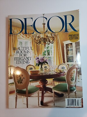 #ad Decor Magazine Premier Edition 2004 Traditional Home Decorating Ideas Rare $19.95