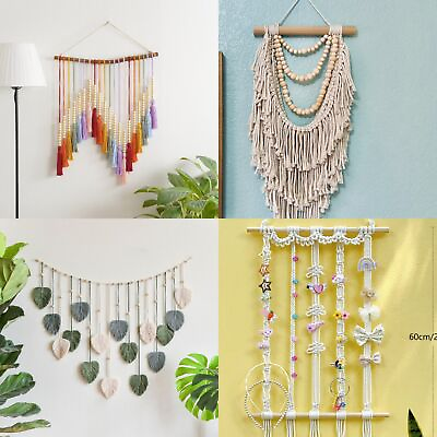 #ad Woven Wall Hanging Boho Chic Tapestrie Art Decor Bedrooms Nursery Apartment Home $12.29