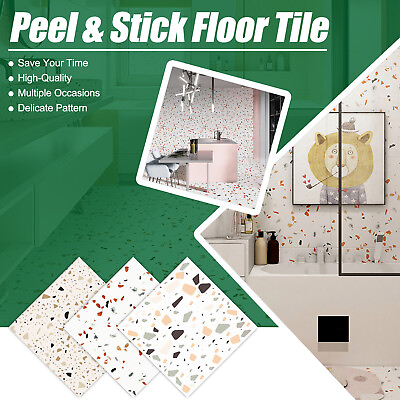 #ad Peel and Stick Self Adhesive Floor Tile Sticker Waterproof Kitchen Wall Decor $46.99