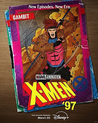 #ad New Art Print of the 2024 Promo Poster from the TV Series quot;X Men #x27;97quot; Gambit $16.99