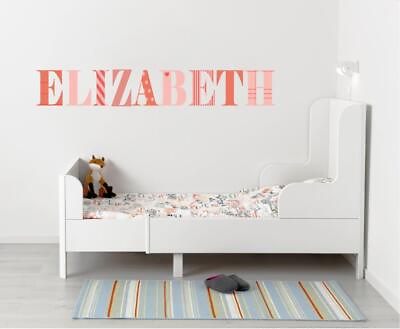 #ad Girls Boys Room PERSONALIZED NAME Decal WALL STICKER Art Mural Nursery FS $26.79