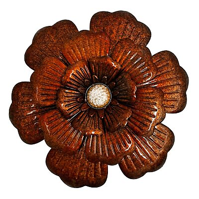 #ad Metal Flower Wall Art Wall Flowers Wall Decor 13 inch Hanging for Indoor Ou... $30.01