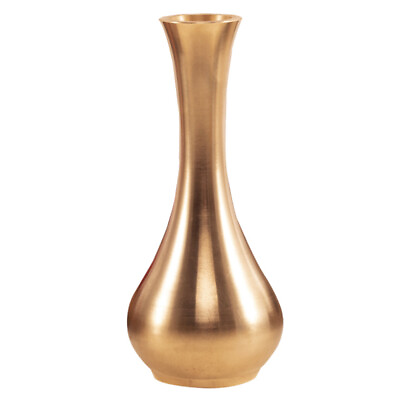 #ad Vase Tall Flower Gold Metal Vases Flowers Minimalist Home Decor $15.49