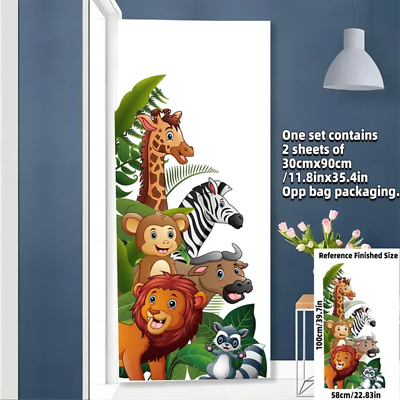 #ad Safari Jungle Woodland Animals Wall Decals Wall Stickers for Boys Girls Baby Nur $11.40