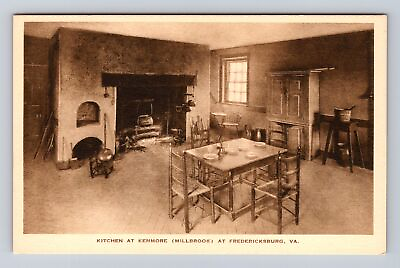 #ad Fredericksburg VA Virginia Kitchen At Kenmore Millbrook Vintage Postcard $7.99