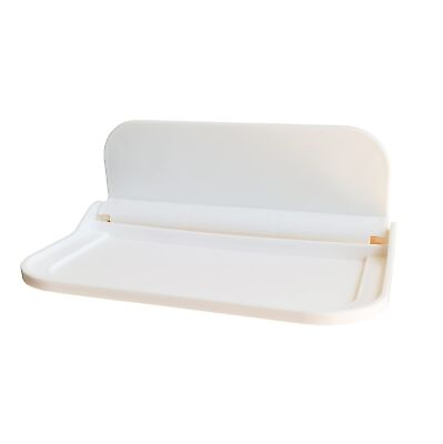 #ad ePizdiz Foldable Plastic Floating Shelf Stick on Wall for Kitchen Bathroom An... $20.62