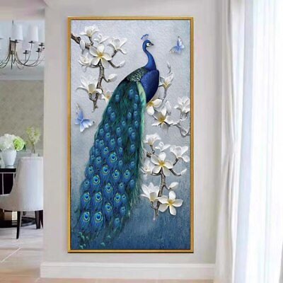 Canvas Painting Peacock Picture Print Art Canvas Wall Art Home Decor Wall Poster $23.39