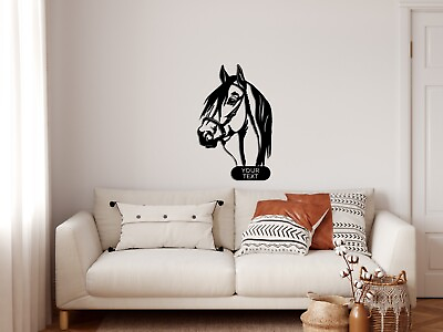 #ad Personalized Horse Metal Wall Art Metal Wall Decor Wall Hangings $59.90
