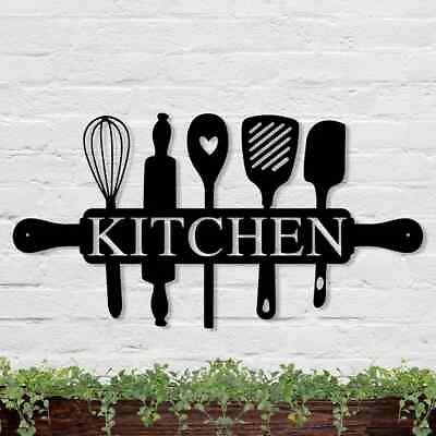 #ad Wall Art Home Decor Metal Acrylic 3D Silhouette Poster USA Kitchen Sign $84.99