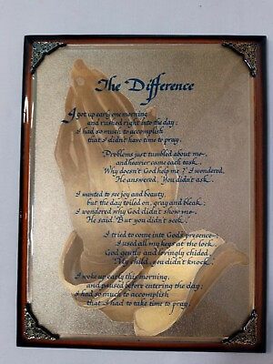 #ad The Difference Prayer Plaque Home Decor Wall Decor Spiritual 9.25In x 7.25In $11.23