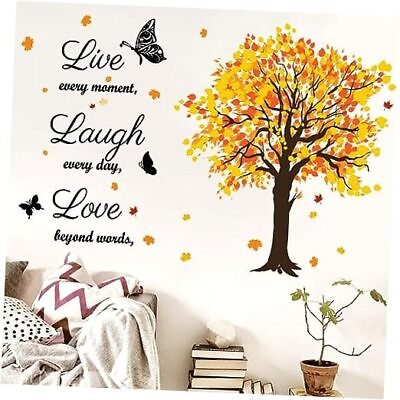 #ad Maple Tree Family Inspirational Quotes Vinyl Wall Decal Stickers Live Every $18.33