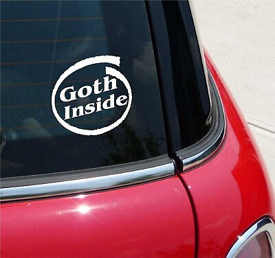 #ad GOTH INSIDE MORBID GOTHIC PUNK GRAPHIC DECAL STICKER ART CAR WALL DECOR $2.99