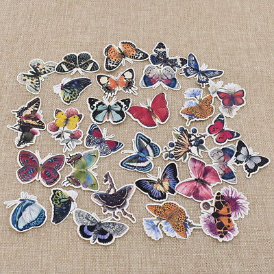 31pcs Multicolor Paper Butterfly Stickers DIY Scrapbooking Planner Craft Decor $2.66