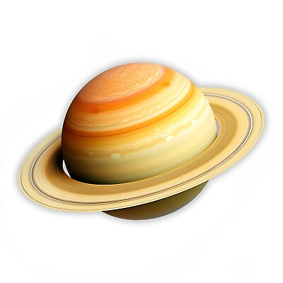 #ad Planet Saturn Sticker Solar System Rings Waterproof Decal Stickers Car Wall Kids $24.99