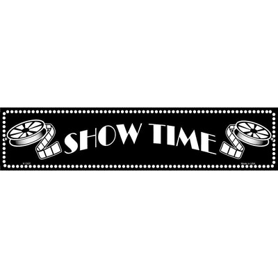 #ad Show Time Home Theater 24quot;x5quot; Metal Street Sign Plaque Home Door Garage Wall $32.00
