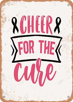 #ad Metal Sign Cheer For the Cure Vintage Look $18.66