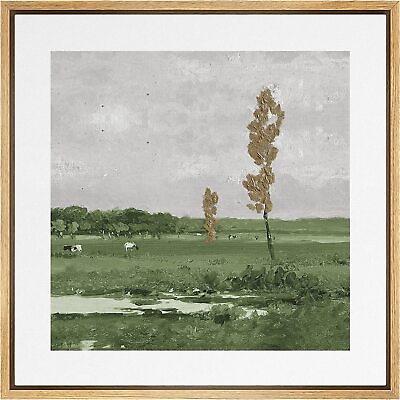 #ad Nature Landscape Wall Art Framed Canvas Print Vintage Decor $43.55
