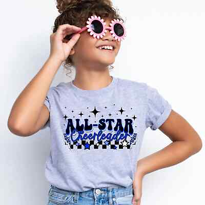 #ad Youth All Star Cheer Kids T Shirt Competitive Competition Cheer Girls Tee Shirt $23.00