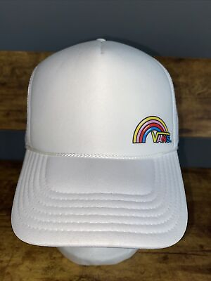 #ad Vintage Vans Otto Mens Snapback Cap Foam Hat Rainbow Off The Wall New No Tags $15.00