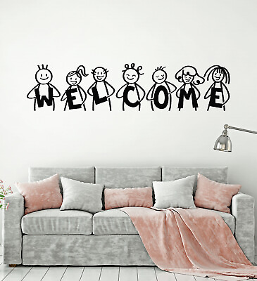 #ad Vinyl Wall Decal Welcome Elementary School Kids Home Stickers Mural g3064 $67.99