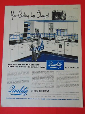 #ad `1948 QUALITY MATCHING KITCHEN EQUIPMENT vintage art print ad $6.00