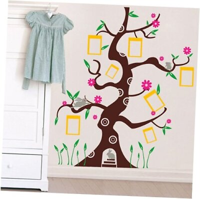 #ad Removable Vinyl Art Wall Decals Mural for Nursery Room Colorful Photo Tree $31.29