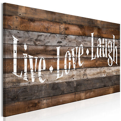 #ad LIVE LOVE LAUGH Canvas Print Framed Wall Art Picture Photo Image m A 0961 b a $94.99