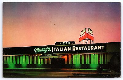 #ad Mary#x27;s Italian Home Cooking Miami Florida FL Restaurant Pizza Diner Postcard $8.96
