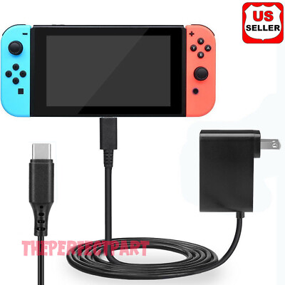 For Nintendo Switch AC Power Supply Adapter Home Wall Travel Charger Cable 2.4A $8.59