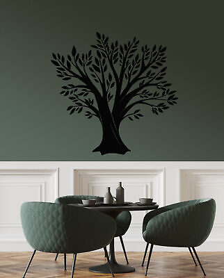 #ad Vinyl Wall Decal Family Forest Tree Oak Leaves Kitchen Decor Stickers 3180ig $69.99