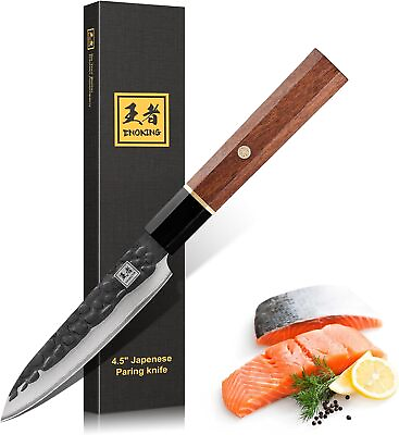 #ad 4.5#x27;#x27; Japanese Paring Knife Hand Forged Chef Knife with Rosewood Handle AAAA $15.99