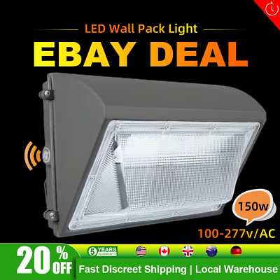 #ad Modern LED Wall Pack Light Security Light with Dusk to Dawn Photocell Outdoor $337.42
